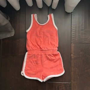 NWOT Cat & Jack Cotton Terry Cloth Retro Romper 12mo